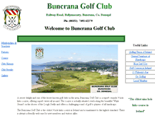 Tablet Screenshot of buncranagolfclub.com